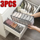 3 бр./компл. Чекмедже за бельо Органайзер Кутия за съхранение Сгъваеми гардероби Организатори Разделител на чекмеджета Кутии за съхранение на долни гащи Чорапи Сутиен
