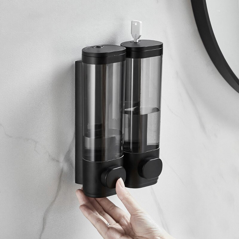 Fürdőszoba habszappan adagoló kézfertőtlenítő tartó falra szerelhető sampon zuhany folyadék adagoló fürdőszobai tároló palackok és tégelyek