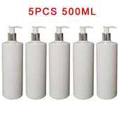 5 db 500 ml-es szappanadagoló flakon készlet fürdőszobai sampon testszappanos palack nagy kapacitású prés üres flakon fürdőszobai termék legújabb