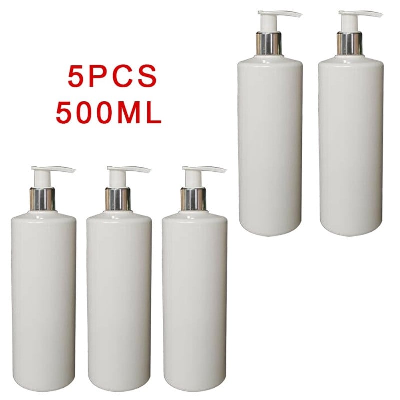 5 db 500 ml-es szappanadagoló flakon készlet fürdőszobai sampon testszappanos palack nagy kapacitású prés üres flakon fürdőszobai termék legújabb