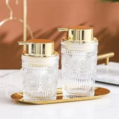 300 ml/400 ml üvegszappan adagoló fürdőszobai hab hab üres utántöltő alápalackozó kézfertőtlenítő tusfürdő sampon habzó flakon