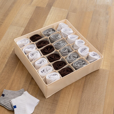 7 16 24 Rácsok Fehérnemű tároló rendszer Bézs Háztartási Szekrény Fiók osztott tárolódoboz Ruharendező gardróbhoz