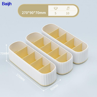 3 db/készlet Fehérnemű Szervező Zokni Tároló doboz Nordic Style melltartóhoz Rövidnadrág Ruhák Szekrény Fiók Elválasztó Dobozok Szekrényrendező