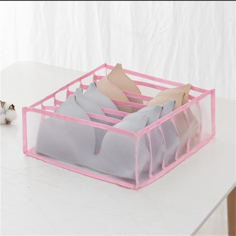 Fehérnemű tároló doboz Női zokni Ruhásszekrény Fiókos Melltartó Fehérnemű Megvastagított rács Csomagoló doboz Hálós rács