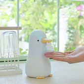 Cute Penguin Dispenser automat de săpun lichid fără atingere Baie bucătărie USB Power Dezinfectant portabil pentru mâini fără atingere 400 ml