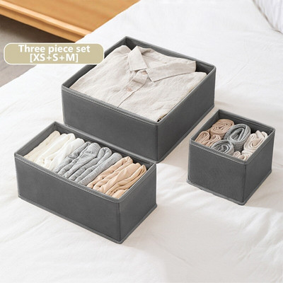 Pagrindinis sulankstomas spintos tvarkytuvas apatiniams drabužiams Audinys apatinių drabužių laikymo dėžutės kojinės liemenėlės ir kelnaitės Stalčių laikiklis stalčių dėžė