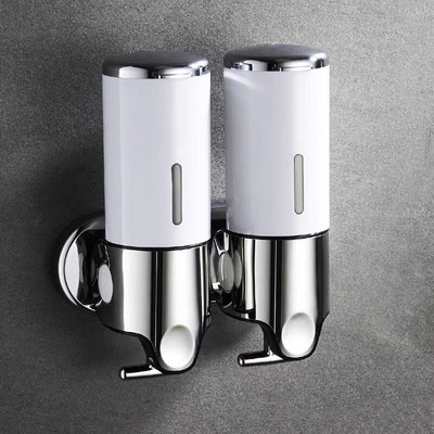 Fürdőszoba szappanadagolók Kézfertőtlenítő tartó Falra szerelhető szappan sampon fej tusfürdő folyékony adagoló fürdőszobai kiegészítők