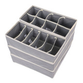 2021 Новият комплект от 4 бр. Бельо Сутиен Органайзер Кутия за съхранение Бежово чекмедже Гардероб Организатори Кутии за бельо Шалове Чорапи Сутиен