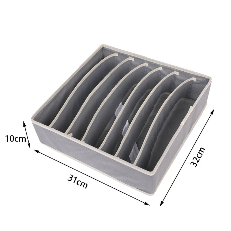 2021 Новият комплект от 4 бр. Бельо Сутиен Органайзер Кутия за съхранение Бежово чекмедже Гардероб Организатори Кутии за бельо Шалове Чорапи Сутиен