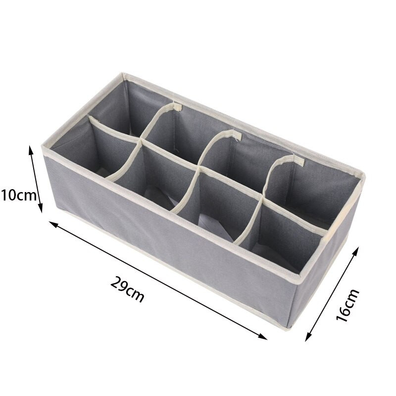 2021 Новият комплект от 4 бр. Бельо Сутиен Органайзер Кутия за съхранение Бежово чекмедже Гардероб Организатори Кутии за бельо Шалове Чорапи Сутиен