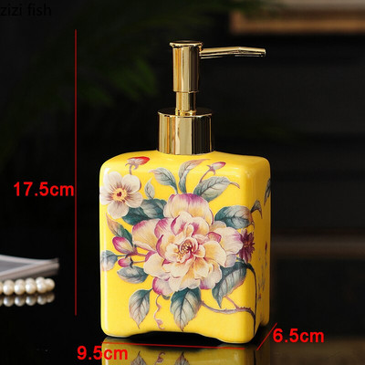 Kerámia kézfertőtlenítő lotion palack sampon flakon fürdőszoba présszappan adagoló dekoráció háztartási fertőtlenítő tartály