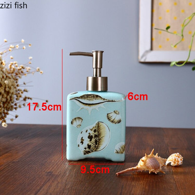 Kerámia kézfertőtlenítő lotion palack sampon flakon fürdőszoba présszappan adagoló dekoráció háztartási fertőtlenítő tartály