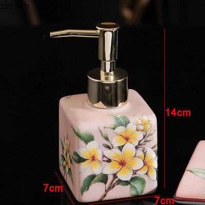 Kerámia kézfertőtlenítő lotion palack sampon flakon fürdőszoba présszappan adagoló dekoráció háztartási fertőtlenítő tartály