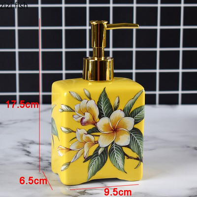Kerámia kézfertőtlenítő lotion palack sampon flakon fürdőszoba présszappan adagoló dekoráció háztartási fertőtlenítő tartály