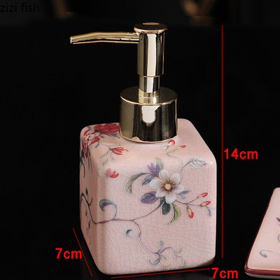 Kerámia kézfertőtlenítő lotion palack sampon flakon fürdőszoba présszappan adagoló dekoráció háztartási fertőtlenítő tartály