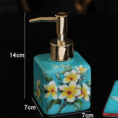 Kerámia kézfertőtlenítő lotion palack sampon flakon fürdőszoba présszappan adagoló dekoráció háztartási fertőtlenítő tartály