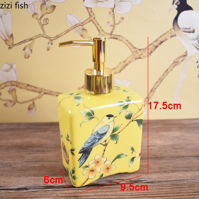 Kerámia kézfertőtlenítő lotion palack sampon flakon fürdőszoba présszappan adagoló dekoráció háztartási fertőtlenítő tartály