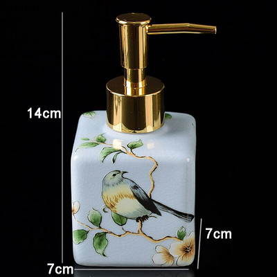 Kerámia kézfertőtlenítő lotion palack sampon flakon fürdőszoba présszappan adagoló dekoráció háztartási fertőtlenítő tartály