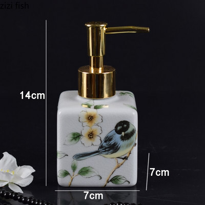 Kerámia kézfertőtlenítő lotion palack sampon flakon fürdőszoba présszappan adagoló dekoráció háztartási fertőtlenítő tartály