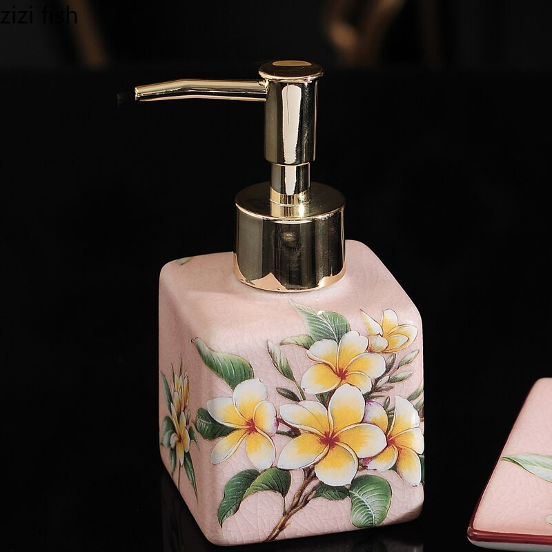 Kerámia kézfertőtlenítő lotion palack sampon flakon fürdőszoba présszappan adagoló dekoráció háztartási fertőtlenítő tartály