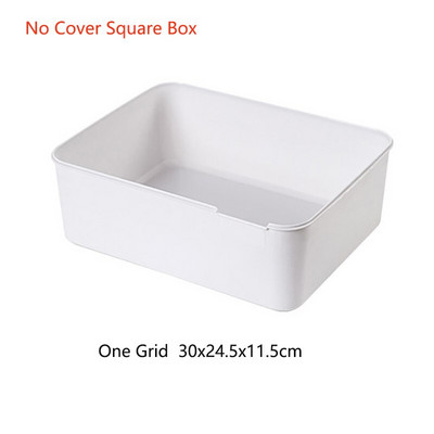 1/10/15 Решетка Пластмасова кутия за съхранение на бельо с маркировка Гардероб Органайзер Чекмедже за бельо Кутия за чорапи Органайзер за сутиени с капак