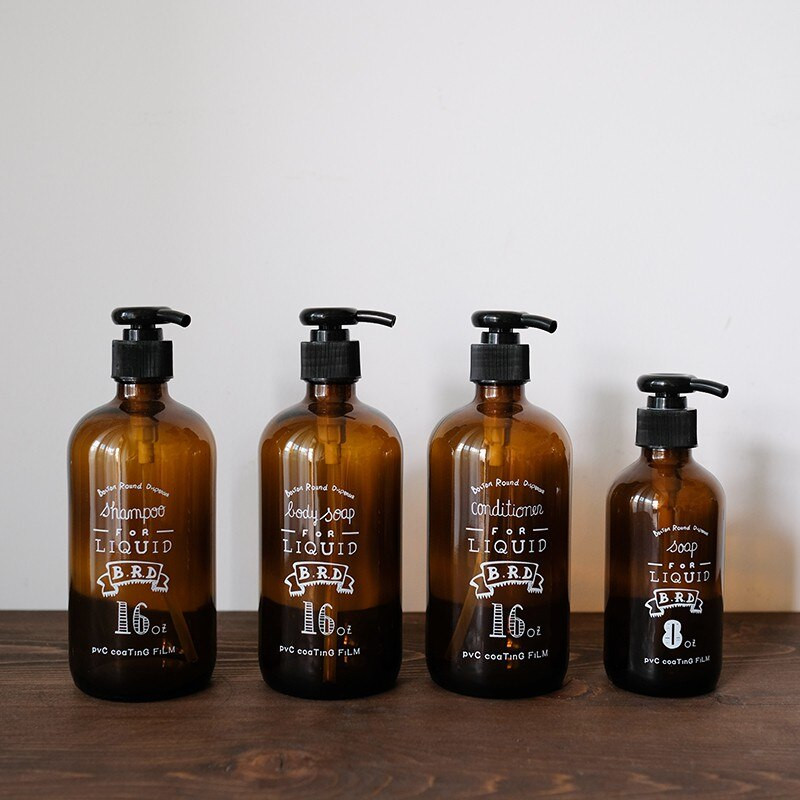 Barna lotion palackos szappanpumpás palackok folyékony sampon és tusfürdő adagoló üres utazási csereüveg cső fürdőszobához