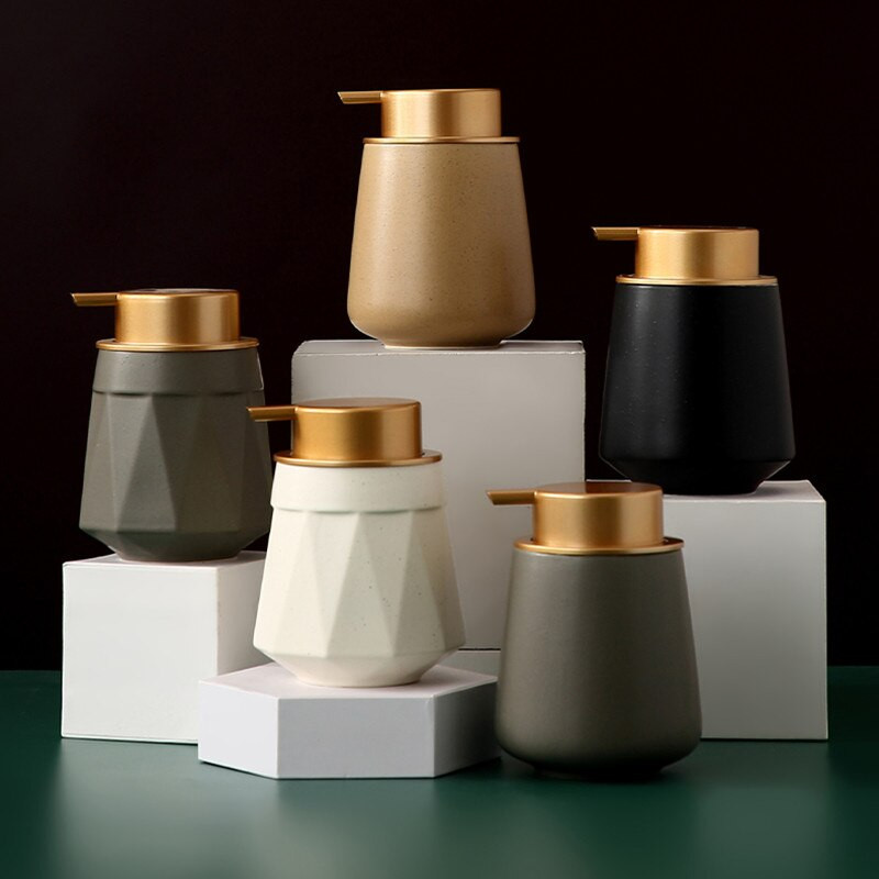 Nordic keramikos skysto muilo dozatorius vonios kambario dezinfekavimo priemonės buteliukai šampūnas dušo želė apyrankės dozatorius buities reikmenys