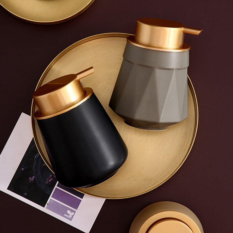 Nordic keramikos skysto muilo dozatorius vonios kambario dezinfekavimo priemonės buteliukai šampūnas dušo želė apyrankės dozatorius buities reikmenys