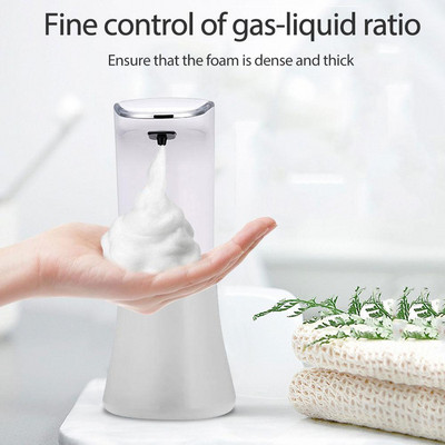 350 ml automatikus szenzoros szappanadagoló USB újratölthető hab és gél adagolók permetező infravörös érzékelő fürdőszobai kiegészítőkhöz