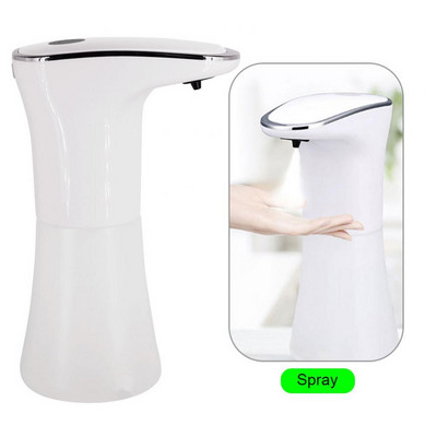 350 ml automatikus szenzoros szappanadagoló USB újratölthető hab és gél adagolók permetező infravörös érzékelő fürdőszobai kiegészítőkhöz