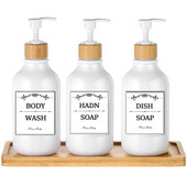 Kuhinjski dozator za sapun od 3 komada, kupaonski kozmetički losion, sapun za dezinfekciju ruku, spremnik za šampon, boca za ponovno punjenje 500 ml