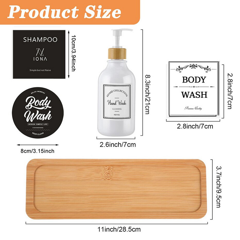 Kuhinjski dozator za sapun od 3 komada, kupaonski kozmetički losion, sapun za dezinfekciju ruku, spremnik za šampon, boca za ponovno punjenje 500 ml