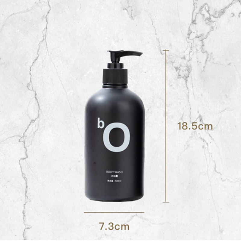 500 ml-es Nordic PET szappanpalack barna fürdőszobai tusfürdő újratölthető flakonok sampon mosó hajbalzsam lotion sajtó adagoló
