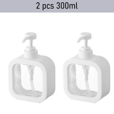 300/500 ml-es fürdőszobai folyékony szappanadagoló sampon kézi szappan mosodai folyékony palackozó tusfürdős palack hordozható utazási kellék