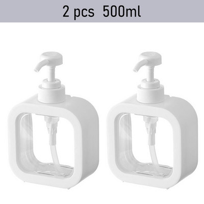 300/500 ml-es fürdőszobai folyékony szappanadagoló sampon kézi szappan mosodai folyékony palackozó tusfürdős palack hordozható utazási kellék