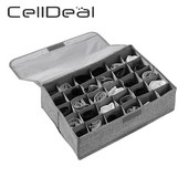 1 db 30 rácsos tárolódoboz fehérnemű zokni tároló fiókos szekrény nedvességálló mosható egyszínű, helytakarékos otthoni szervező