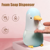 Automata folyékony szappanadagoló USB újratölthető érintésmentes hordozható Penguin habszappan adagoló fürdőszobai konyhához