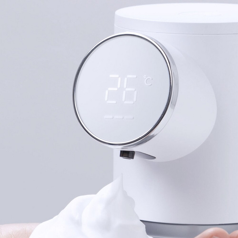 Uareliffe automatikus szappanadagoló USB újratölthető kézmosó digitális kijelző infravörös indukciós érzékelő hab kézfertőtlenítő