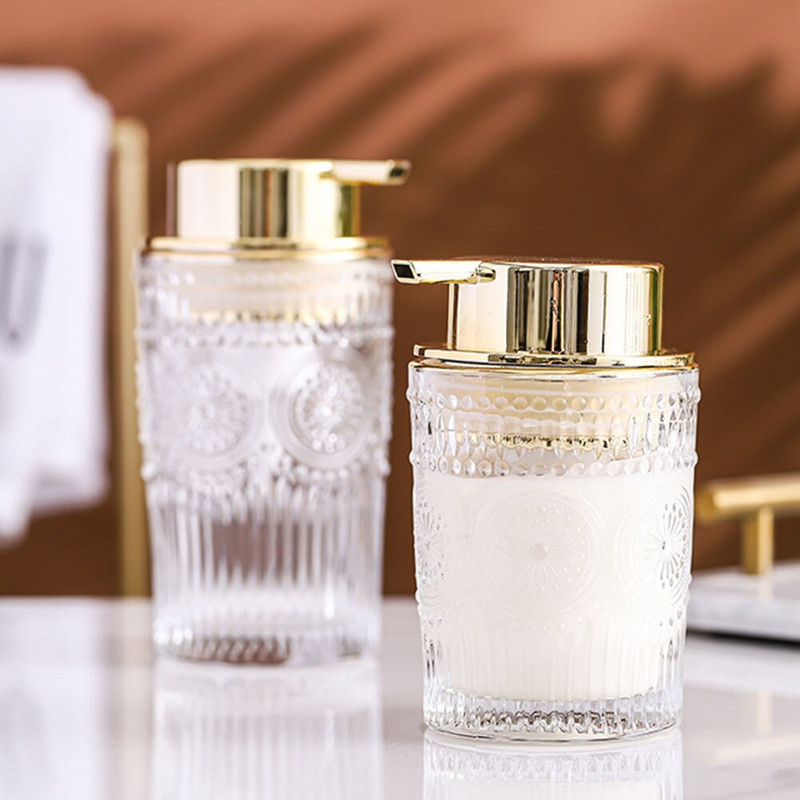 300 ml 400 ml putojantis stiklinis muilo dozatorius vonios kambario putos Putos Tuščias papildymas Sub-butelis rankų dezinfekavimo priemonė dušo želė šampūno buteliukas