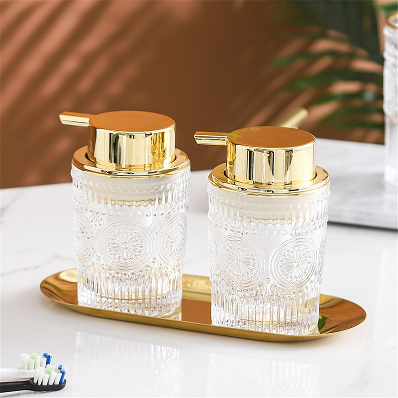 300 ml 400 ml putojantis stiklinis muilo dozatorius vonios kambario putos Putos Tuščias papildymas Sub-butelis rankų dezinfekavimo priemonė dušo želė šampūno buteliukas