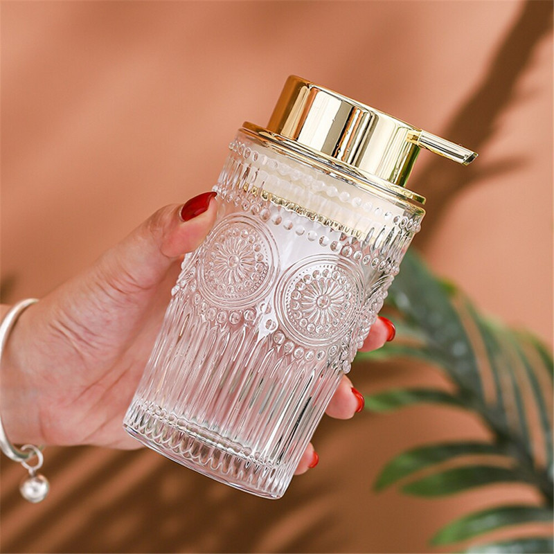 300 ml 400 ml putojantis stiklinis muilo dozatorius vonios kambario putos Putos Tuščias papildymas Sub-butelis rankų dezinfekavimo priemonė dušo želė šampūno buteliukas