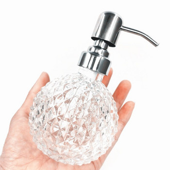 WHYOU 1 брой 180 мл стъкло за измиване на ръце lБутилиране на течности Хотелски дозатор за сапун Череп Емулсионна бутилка Подарък за баня Хелоуин