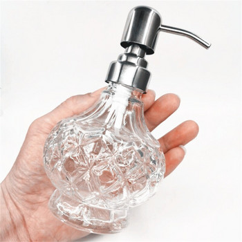 WHYOU 1 брой 180 мл стъкло за измиване на ръце lБутилиране на течности Хотелски дозатор за сапун Череп Емулсионна бутилка Подарък за баня Хелоуин