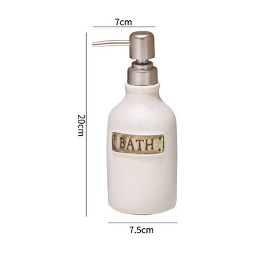 Retro kerámia kézfertőtlenítő flakon újratölthető üres sampon tusfürdő kézi szappanadagoló fürdőszoba utántöltő zuhanytartály