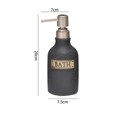 Retro kerámia kézfertőtlenítő flakon újratölthető üres sampon tusfürdő kézi szappanadagoló fürdőszoba utántöltő zuhanytartály