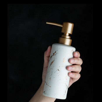 Мраморна керамика Бутилка с лосион Консумативи за баня Аксесоари Бутилиране на течност за миене на ръце Дозатор за сапун Преносими дозатори за сапун