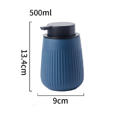 Dozator de săpun din ceramică mat de culoare solidă de 500 ml Accesorii pentru baie Recipient de șampon Sticlă de loțiune Dispenser de spumă pentru gargară