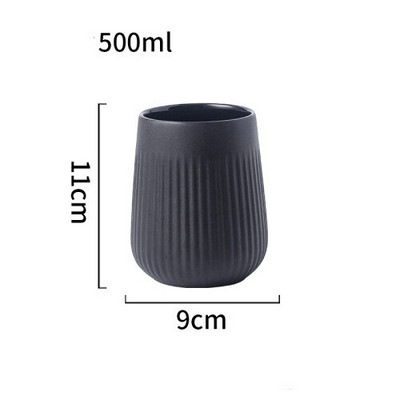 Dozator de săpun din ceramică mat de culoare solidă de 500 ml Accesorii pentru baie Recipient de șampon Sticlă de loțiune Dispenser de spumă pentru gargară