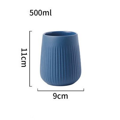 Dozator de săpun din ceramică mat de culoare solidă de 500 ml Accesorii pentru baie Recipient de șampon Sticlă de loțiune Dispenser de spumă pentru gargară