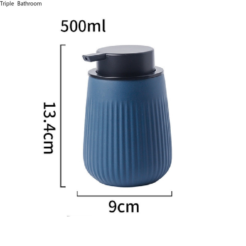 Dozator de săpun din ceramică mat de culoare solidă de 500 ml Accesorii pentru baie Recipient de șampon Sticlă de loțiune Dispenser de spumă pentru gargară